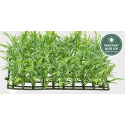 Plaques d'herbe artificielles vertes 30 × 30 cm assemblées, grossiste en murs végétaux