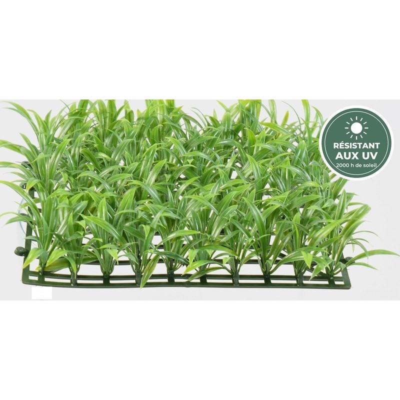 Plaques d'herbe artificielles vertes 30 × 30 cm assemblées, grossiste en murs végétaux