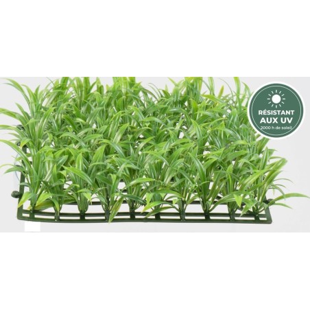 Plaques d'herbe artificielles vertes 30 × 30 cm assemblées, grossiste en murs végétaux