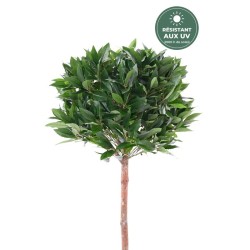Laurier boule artificiel vert 135 cm en entrée, vente en gros pour commerçants