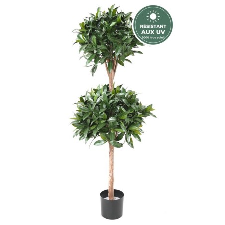 Laurier nobilis double boule artificiel 140 cm vert, grossiste en plantes artificielles