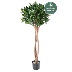 Laurier nobilis tige boule artificiel 130 cm vert, grossiste en plantes artificielles