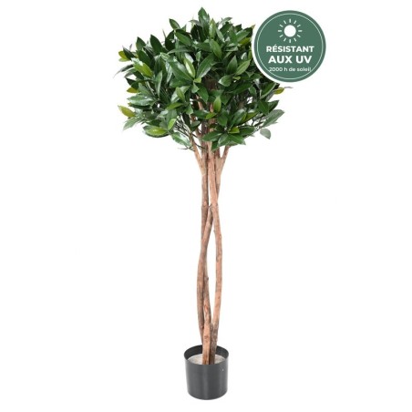 Laurier nobilis tige boule artificiel 130 cm vert, grossiste en plantes artificielles