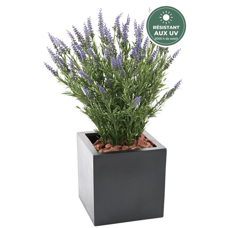Brins de lavande artificielle 68 cm à tiges armées, grossiste en plantes d'extérieur