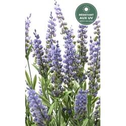 Détail des épis de lavande artificielle 68 cm, vente en gros pour commerçants