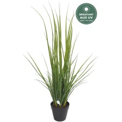 Citronnelle artificielle lemon grass verte 120 cm résistante aux UV, grossiste en plantes artificielles