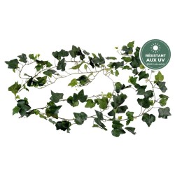 Guirlande de lierre gala artificiel vert 200 cm résistante aux UV, grossiste en feuillage artificiel