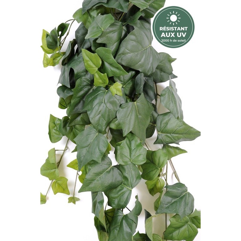 Feuilles du lierre artificiel 125 cm traité UV, grossiste en plantes d'extérieur