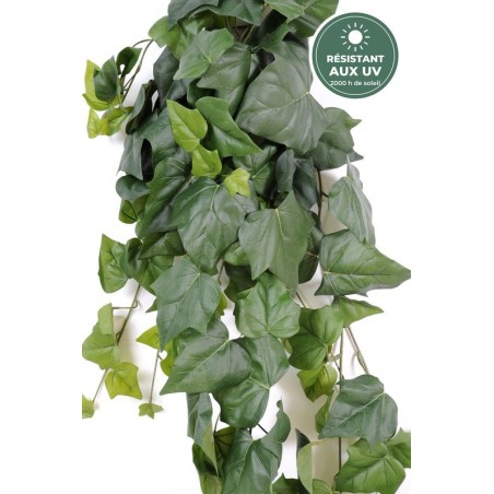 Feuilles du lierre artificiel 125 cm traité UV, grossiste en plantes d'extérieur