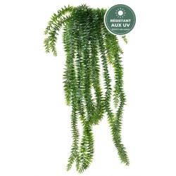 Lycopodium artificiel retombant vert 70 cm résistant aux UV, grossiste en plantes artificielles