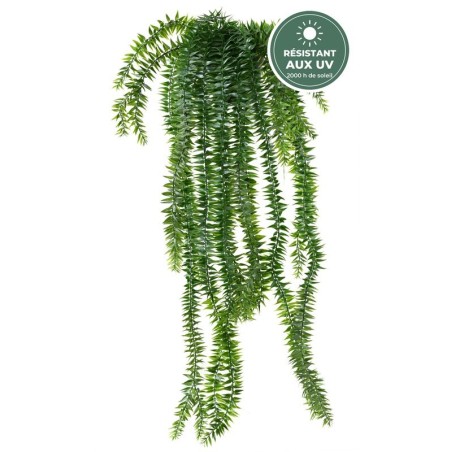 Lycopodium artificiel retombant vert 70 cm résistant aux UV, grossiste en plantes artificielles