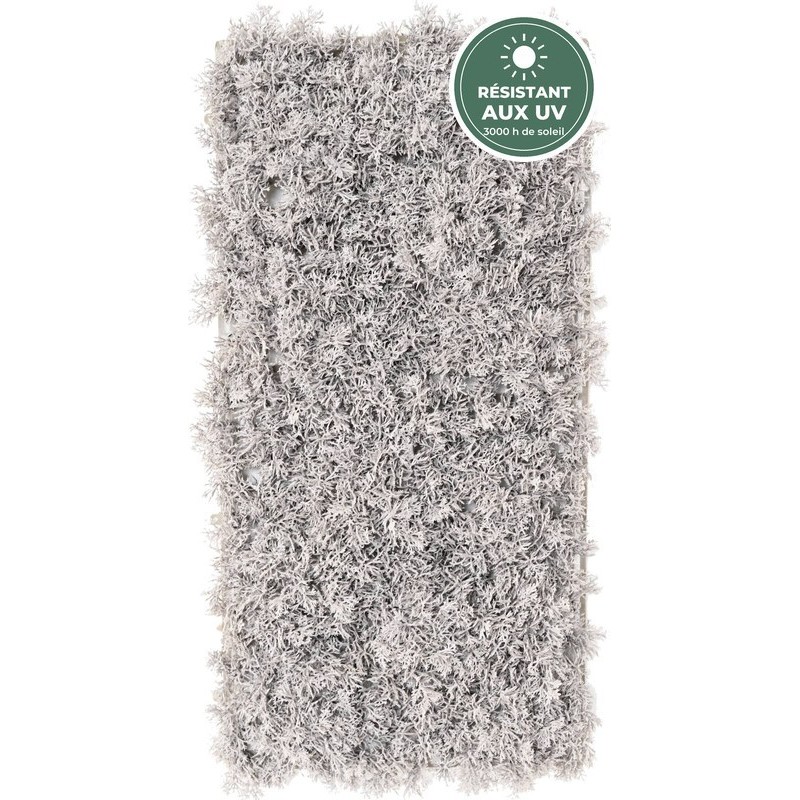 Plaque de mousse artificielle grise 50 × 25 cm résistante aux UV, grossiste en mousse décorative