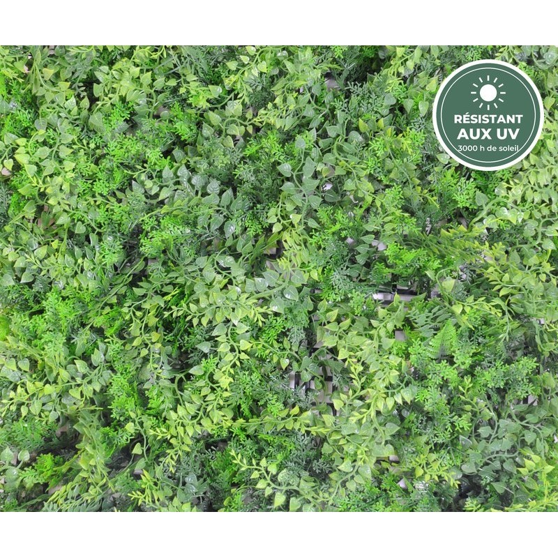 Plaque de fougère artificielle bicolore 50 cm, vente en gros pour fleuristes