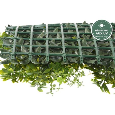 Plaque végétale vert et jaune 50 cm vue de près, fournitures en gros pour commerçants