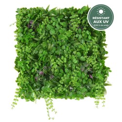 Plaque de mur végétal artificiel vert 50 × 50 cm, grossiste en feuillage artificiel