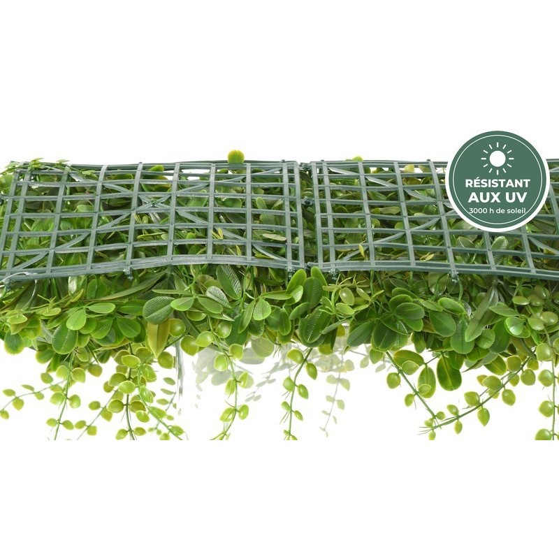 Retombées du bas de la plaque de feuillage vert 50 cm, grossiste en plantes artificielles extérieur