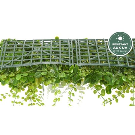 Retombées du bas de la plaque de feuillage vert 50 cm, grossiste en plantes artificielles extérieur