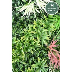 Mur végétal jungle vert vu de près, grossiste en décoration de terrasse