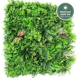 Feuillage serré du mur végétal vert intense, vente en gros pour fleuristes
