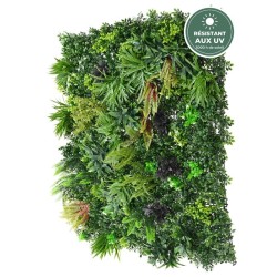 Profondeur du feuillage du mur végétal 100 cm, grossiste en décoration de façade