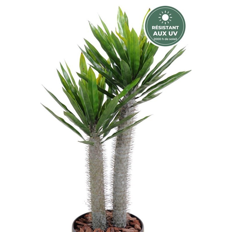 Troncs épineux et feuilles du pachypodium artificiel 100 cm, vente en gros pour fleuristes