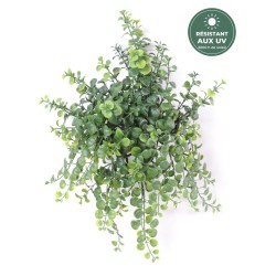 Chute de peperomia artificielle verte 40 cm, grossiste en feuillage artificiel résistant aux UV