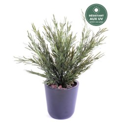 Podocarpus buisson artificiel vert 45 cm résistant aux UV, grossiste en plantes artificielles
