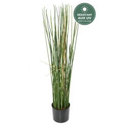 Prêle artificielle verte 100 cm en pot résistante aux UV, grossiste en plantes artificielles