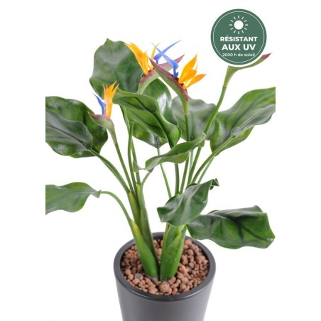 Strelitzia artificiel 50 cm, oiseau de paradis, vente en gros pour fleuristes