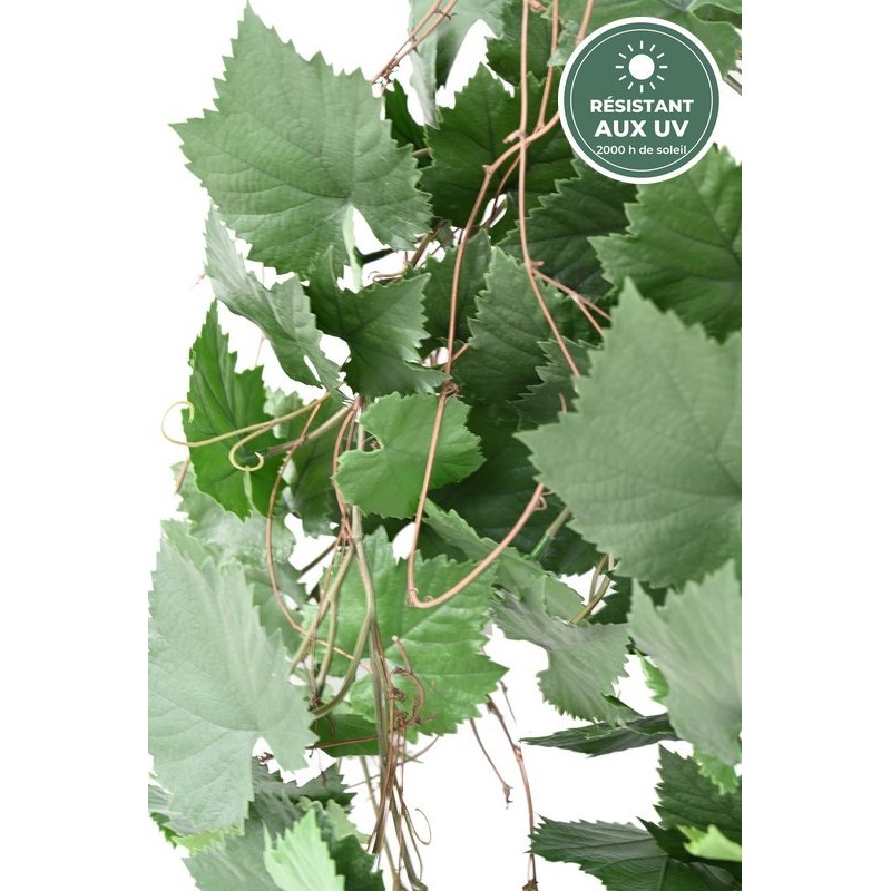Vigne artificielle retombante verte 90 cm traitée UV, grossiste en chutes végétales