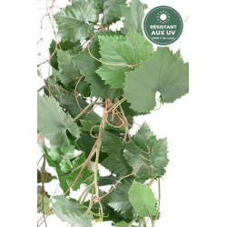 Chute de vigne artificielle 90 cm vert, grossiste en déco végétale d'extérieur