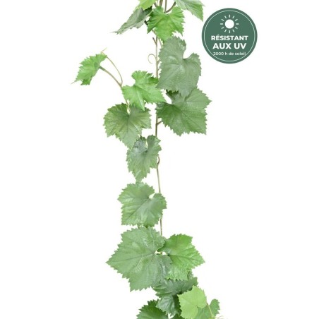Guirlande de vigne verte 270 cm traitée UV, grossiste en guirlandes végétales