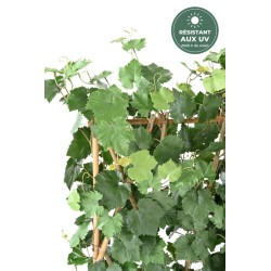 Haie de vigne verte 145 cm, brise-vue traité UV, grossiste en plantes artificielles d'extérieur