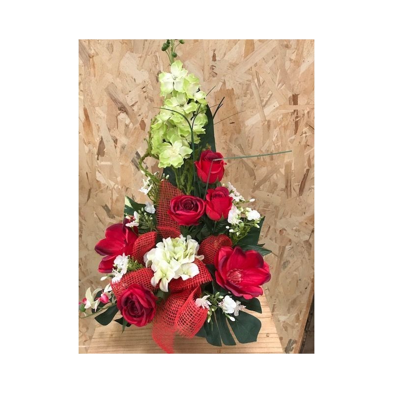POTEE GIROFLEE_COMPOSITION FLORALE FUNERAIRE_POTEE LESTEE_ ROUGE_PO1GM_R POTEE GIROFLEE_COMPOSITION FLORALE FUNERAIRE_POTEE LESTEE_ ROUGE_PO1GM_R