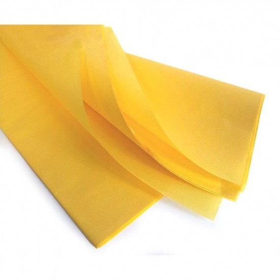 Rame de papier de soie Jaune - 240 feuilles