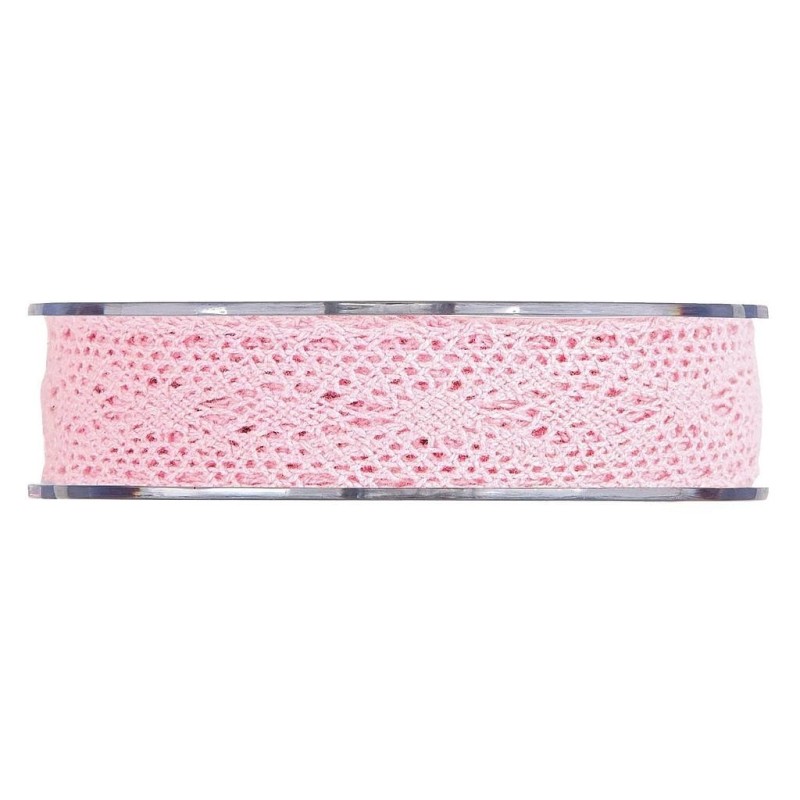 Ruban dentelle 25mm x 8m Rose ++ Ruban dentelle 25mm x 8m Rose ++