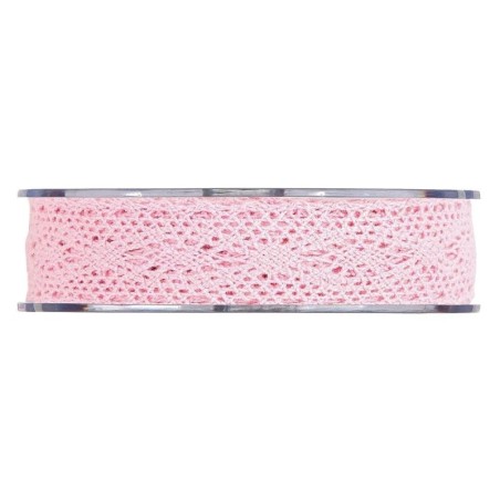Ruban dentelle 25mm x 8m Rose