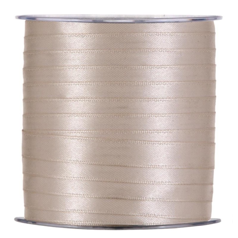 Ruban satin  10mm x 100m Crème ++