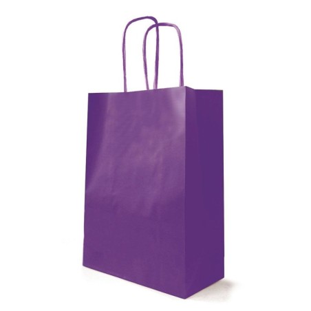 Sac kraft Violet - 35x14x44cm 50pièces