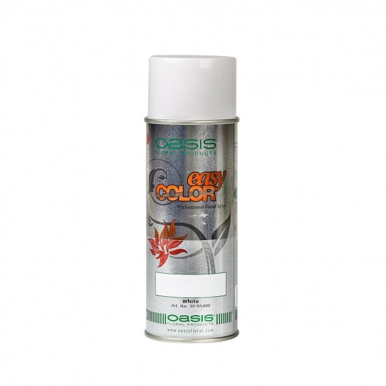 Spray Couleur Blanc - Bombe de peinture pour Fleurs - Easy Color 400ml Oasis