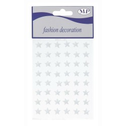 STICKERS ETOILE BRILLANTE x48pcs_12mm_BLANC ++