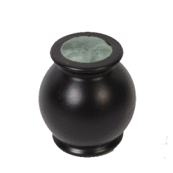 Vase lesté noir Victoria