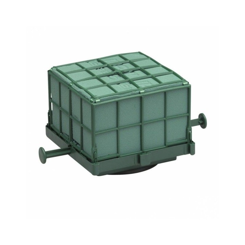 Mousse Florale en forme de Cube Auto-Corso avec Ventouse 11x11x9cm x 6 pièces