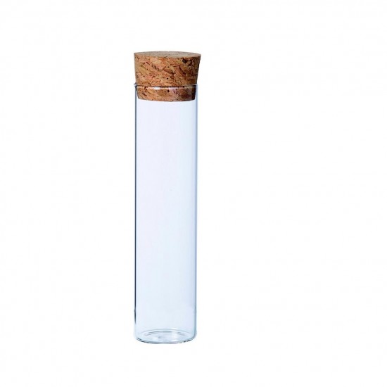 Eprouvette en verre avec bouchon de liège ø2,5cm  H10cm
