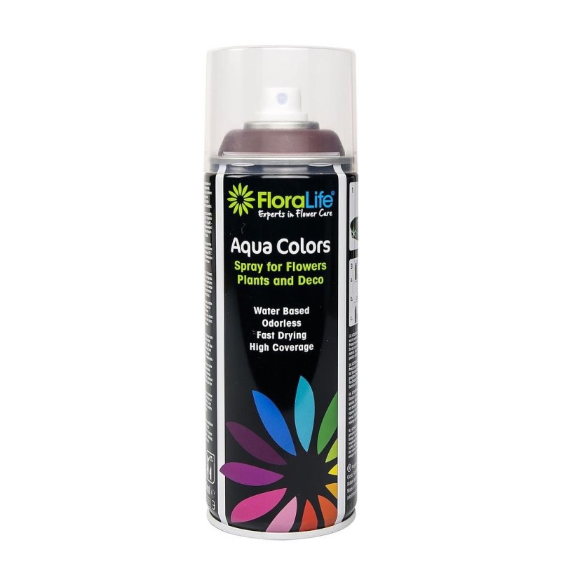 Spray Peinture pour Fleurs - Aqua Colors - Oasis Floralife - Marron 400ml ++