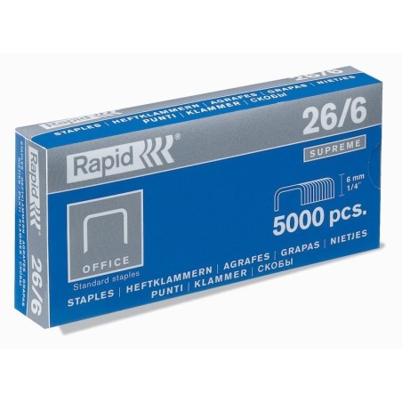 Agrafes 26/6 Rapid Blue