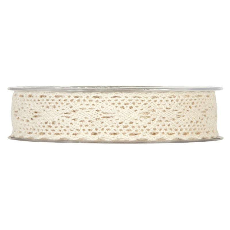 Ruban dentelle 25mm x8m Naturel ++