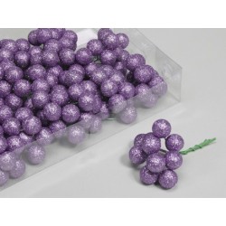PETITE BOULE BRILLANTE SUR PIC x180pcs_VIOLET_20 mm++