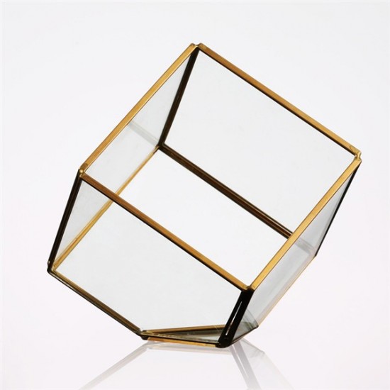 Terrarium cube renversé en verre 12x12x12cm