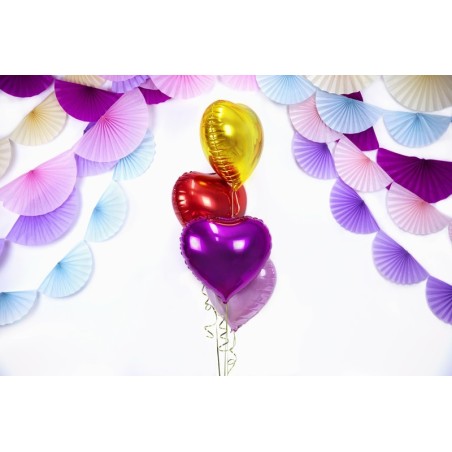 Ballon en forme de coeur couleur rouge brillant H45cm Ballon en forme de coeur couleur rouge brillant H45cm